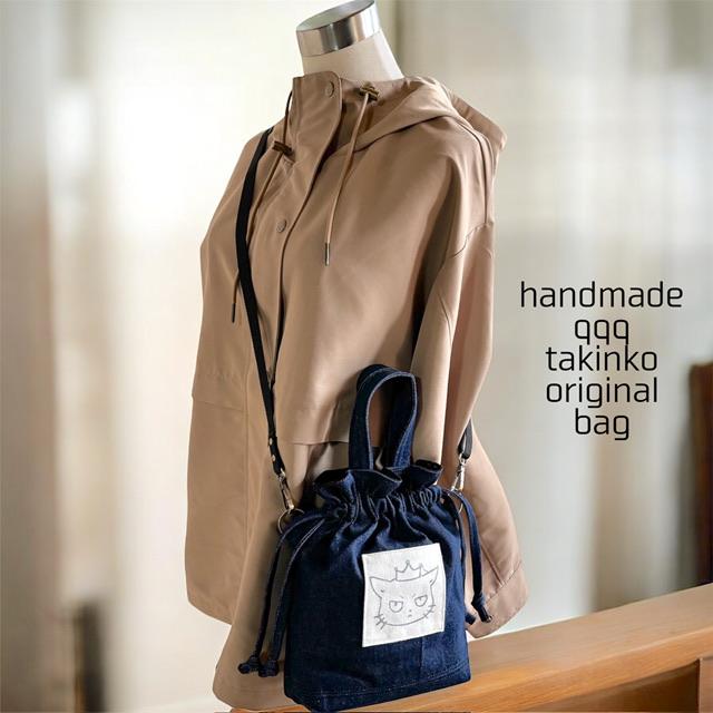 デニムの猫boxer2way巾着ショルダーバッグ | 10枚目