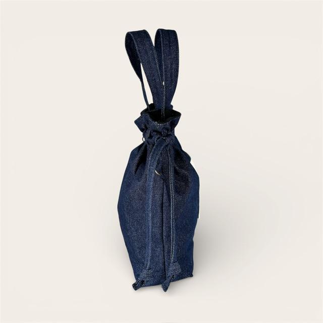 デニムの猫boxer2way巾着ショルダーバッグ | 6枚目