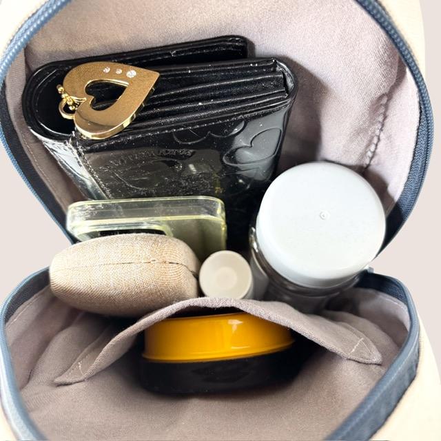 長財布ok⭐︎空色＋生成り帆布の猫boxerボディバッグ | 13枚目