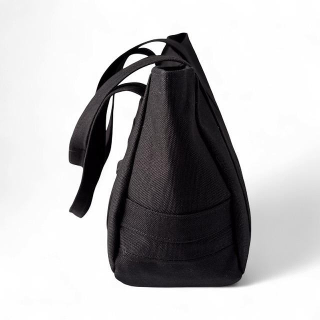 ノワール帆布の肩かけころりんトートバッグ | 3枚目