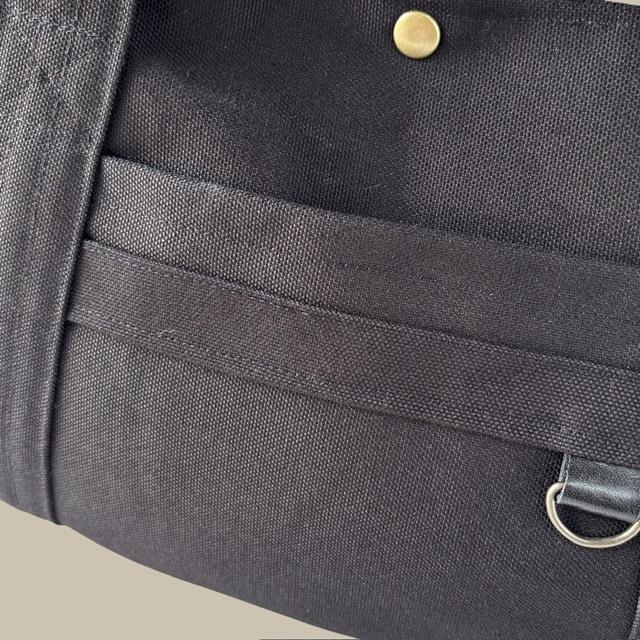 ノワール帆布の肩かけころりんトートバッグ | 4枚目