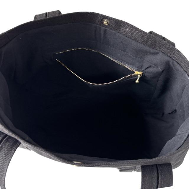 ノワール帆布の肩かけころりんトートバッグ | 6枚目