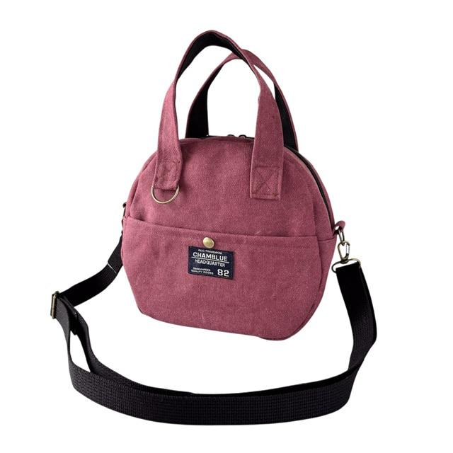 赤帆布の2wayコンパクトボストンショルダーバッグ | 2枚目