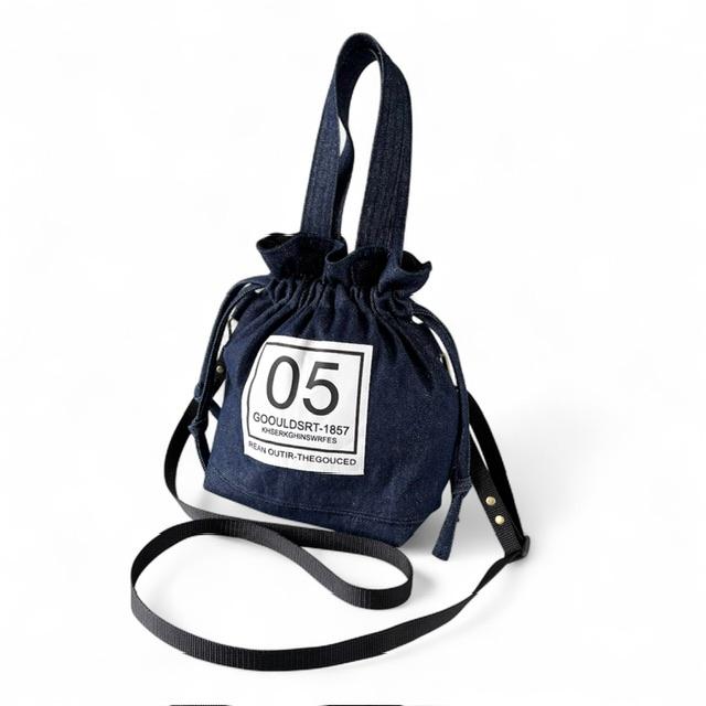 デニムの2way巾着ショルダーバッグ | 2枚目