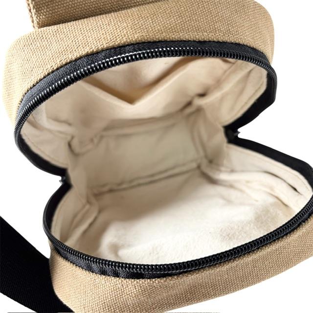 ココア+ブラウンの猫boxerファスナーポケットボディバッグ | 10枚目