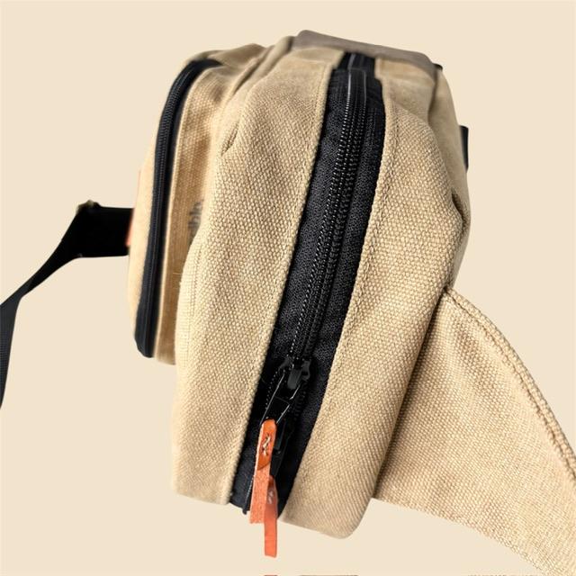 ココア+ブラウンの猫boxerファスナーポケットボディバッグ | 7枚目