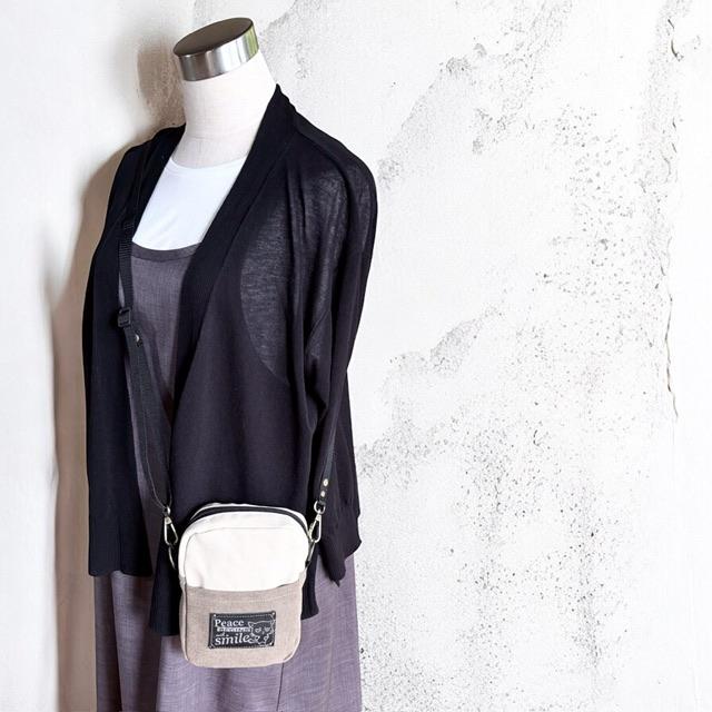 猫boxerのお出かけミニショルダーバッグ(ブラウン+生成り | 10枚目