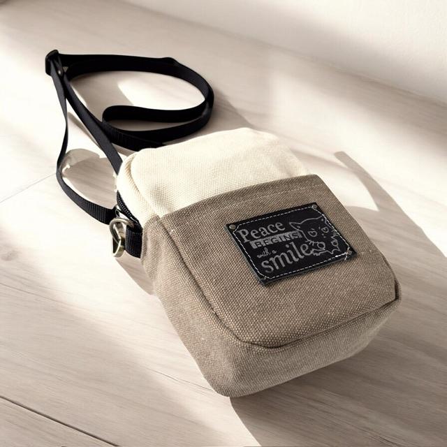 猫boxerのお出かけミニショルダーバッグ(ブラウン+生成り | 6枚目