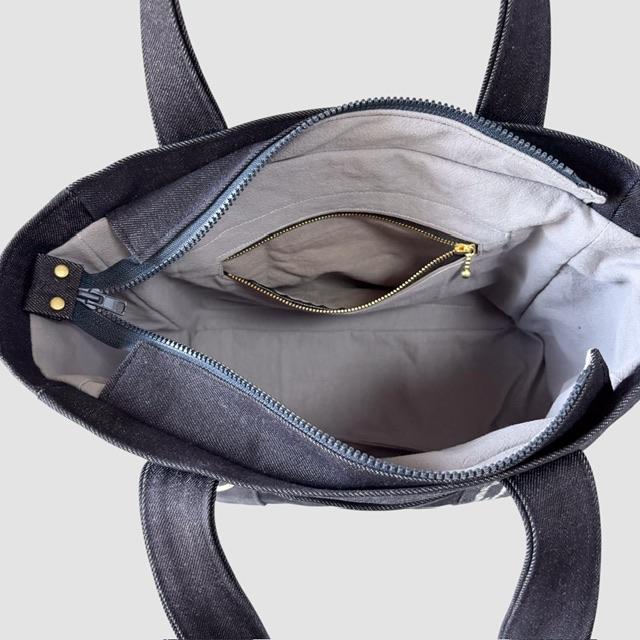 A4入る⭐︎国産デニムの3wayナチュラルショルダートートバッグ | 8枚目